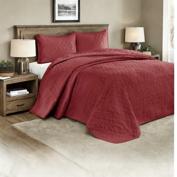 Oversized Reversible Bedding Set Cotton Material Cottage Style Perfect for Home Comfort