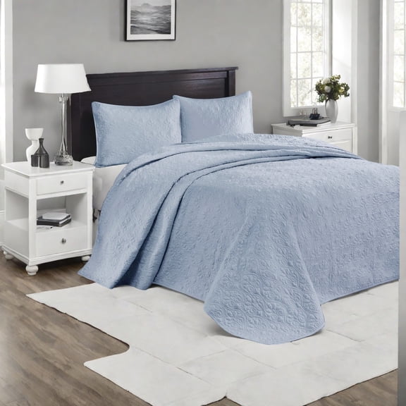 Oversized Reversible Bedding Sets Cotton Quilted King Size Cozy Cottage Style