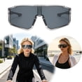 thumbnail image 1 of Oversized Shield Cycling Sunglasses - Lightweight Polarized Sports Eyewear with UV Protection for Running Driving Outdoor Activities, 1 of 7