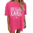 thumbnail image 1 of Oversized Shirts for Women Vintage Country Music Cowboy Graphic Short Sleeve Tees Casual Trendy Relaxed Fit Workout Tops Z003-Hot Pink XXL, 1 of 4