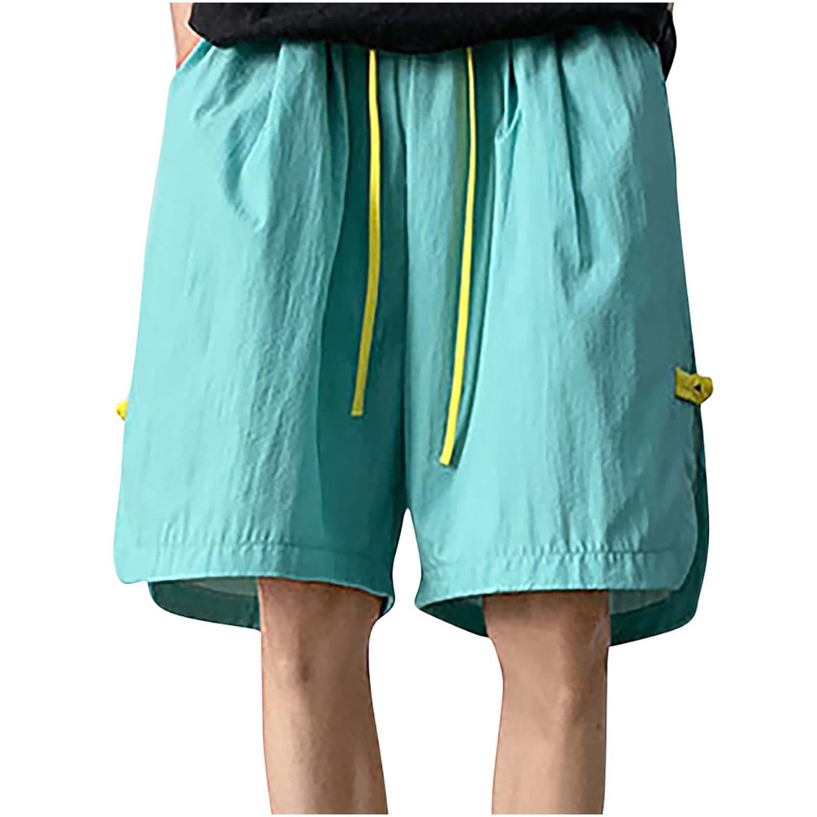 Oversized Shorts for Men Lightweight Running Shorts with Slit Tennis