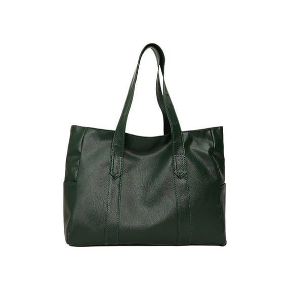 Oversized Shoulder Bag 13.39x11.02x4.72in PU Large Capacity Tote Brown Gray Red Black Purple Green Work Bag Roomy Satchel Commuter Carryall Big Everyday Bag Travel Spacious Essential