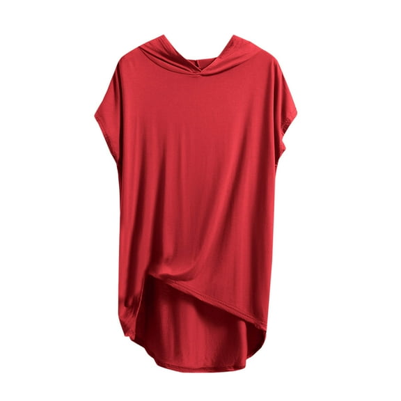 Oversized Slouchy Tee for Women Short Sleeve Round Neck, Solid Color Casual Blouse Comfortable Loose Fit Fashion Top