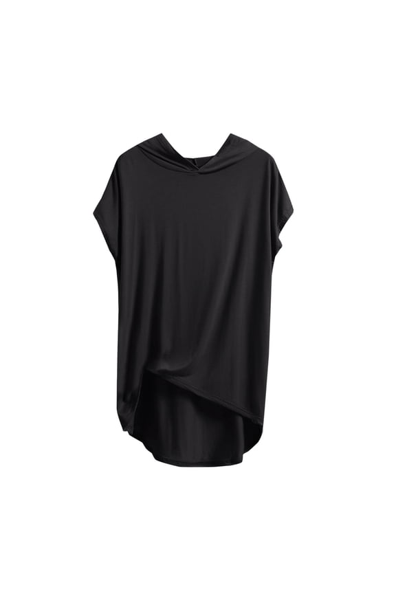 Oversized Slouchy Tee for Women Short Sleeve Round Neck, Solid Color Casual Blouse Comfortable Loose Fit Fashion Top