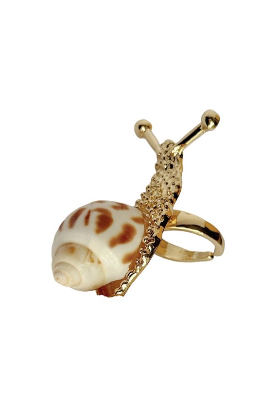 Oversized Snail Designs Shell Rings Fashion Jewelry for Vacation Outfit and Resort Accessories