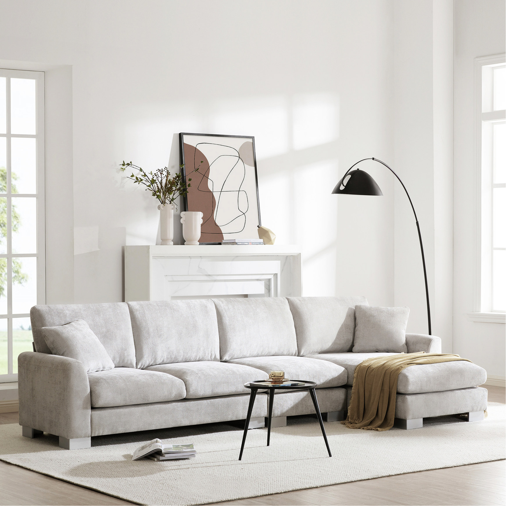 Oversized Sofa - Elevate Legs - Apartment Living - Practical Addition ...