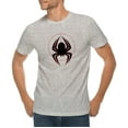 thumbnail image 1 of Oversized Spider Drop Graphic Design Deluxe Jersey T-Shirt - Heather Grey XL, 1 of 4