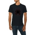 thumbnail image 1 of Oversized Spider Drop Graphic Design Deluxe Jersey T-Shirt - Navy 2XL, 1 of 4