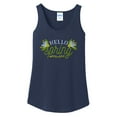 thumbnail image 1 of Oversized Spring Time Floral Cotton Tank Top Graphic Shirt - Navy 3XL, 1 of 2
