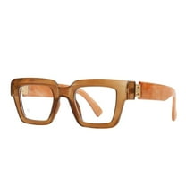 Oversized Square Blue Light Glasses for Women Men Thick Frame Big Computer Eyewear Non-Prescription Eyeglasses