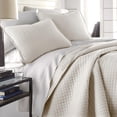 thumbnail image 1 of Oversized Square Stitched Solid Embroidered 3-Piece Quilt Set by Southshore Fine Linens, 1 of 10