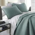 thumbnail image 1 of Oversized Square Stitched Solid Embroidered 3-Piece Quilt Set by Southshore Fine Linens, 1 of 9