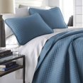 thumbnail image 1 of Oversized Square Stitched Solid Embroidered 3-Piece Quilt Set by Southshore Fine Linens, 1 of 10