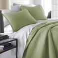 thumbnail image 1 of Oversized Square Stitched Solid Embroidered 3-Piece Quilt Set by Southshore Fine Linens, 1 of 10