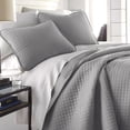 thumbnail image 1 of Oversized Square Stitched Solid Embroidered 3-Piece Quilt Set by Southshore Fine Linens, 1 of 10