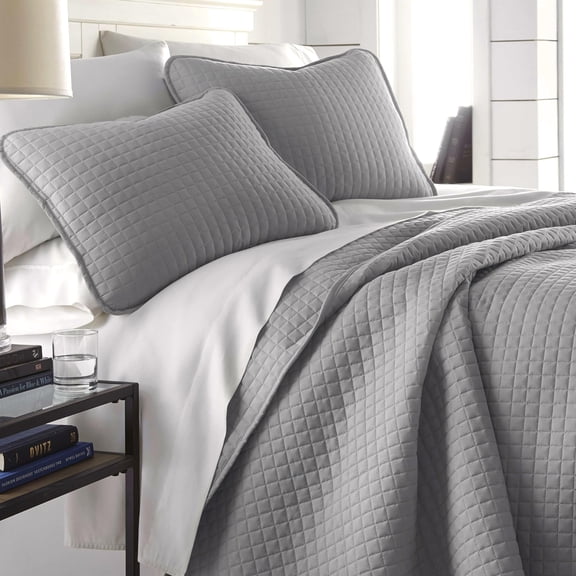Southshore Fine Living, Inc. Twin XL Quilt Bedding Set, Dorm Room Bedding Essentials, Steel Grey