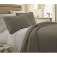 thumbnail image 1 of Oversized Square Stitched Solid Embroidered 3-Piece Quilt Set by Southshore Fine Linens, 1 of 6