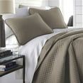 thumbnail image 1 of Oversized Square Stitched Solid Embroidered 3-Piece Quilt Set by Southshore Fine Linens, 1 of 9
