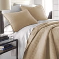 thumbnail image 1 of Oversized Square Stitched Solid Embroidered 3-Piece Quilt Set by Southshore Fine Linens, 1 of 10