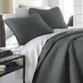 thumbnail image 1 of Oversized Square Stitched Solid Embroidered 3-Piece Quilt Set by Southshore Fine Linens, 1 of 10