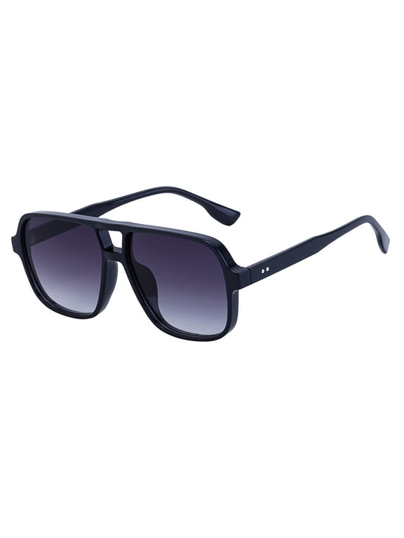 Oversized Square Sunglasses UV Protection Driving Shades Retro Flat Frame Sun Glasses for Men Women Travel Beach Outdoor Daily Wear Accessories for Vacation Trips