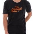 thumbnail image 1 of Oversized Stay Greatful Graphic Design Unisex Ring Spun Cotton Vintage Short Sleeve Crewneck Tee Shirt - Vintage Black XL, 1 of 4