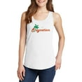 thumbnail image 1 of Oversized Staycation Palm Tree Ladies Core Cotton Tank Top - White 4XL, 1 of 2