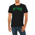 thumbnail image 1 of Oversized Stoned Graphic Design Deluxe Jersey T-Shirt - Black XL, 1 of 4