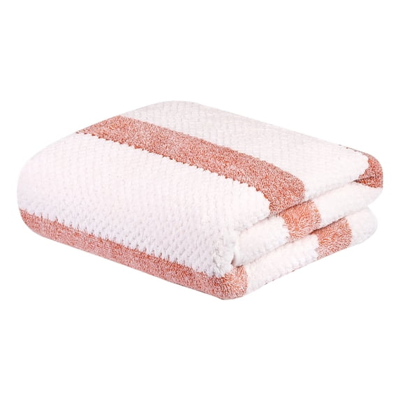 Oversized Striped Beach Towel, Absorbent Soft Pool Towel For Travel Swim Beach Vacation, Quick Dry Sand Free (N)