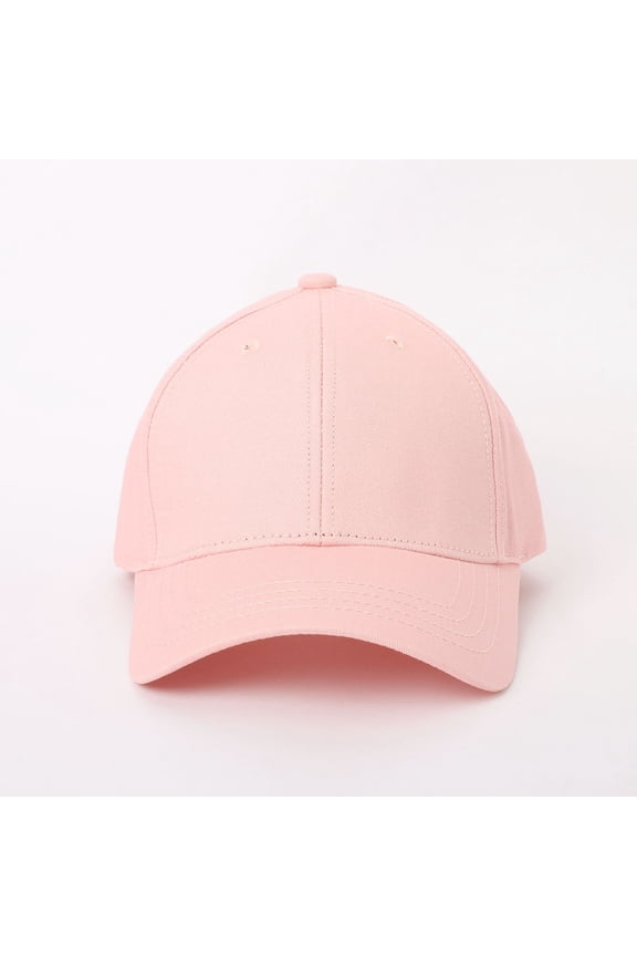 Oversized Structured Baseball Cap for Comfortable Fit Unisex Adjustable Dad Hat with Wide Bill and High for Everyday Casual Wear, XL, Pink