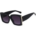 thumbnail image 1 of Oversized Sunglasses Women Men Vintage Wide legs Sun Glasses camouflage Leopard Black Eyeglasses UV400, 1 of 7