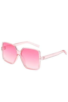 Oversized Sunglasses for Women Fashion Rectangle Ladies Shades, Pink
