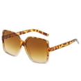 thumbnail image 1 of Oversized Sunglasses for Women Fashion Rectangle Ladies Shades, Yellow, 1 of 3