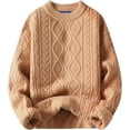 thumbnail image 1 of Oversized Sweater 90s Vintage Cable Knit Long Sleeve Women Heavy Crewneck Pullover, 1 of 8