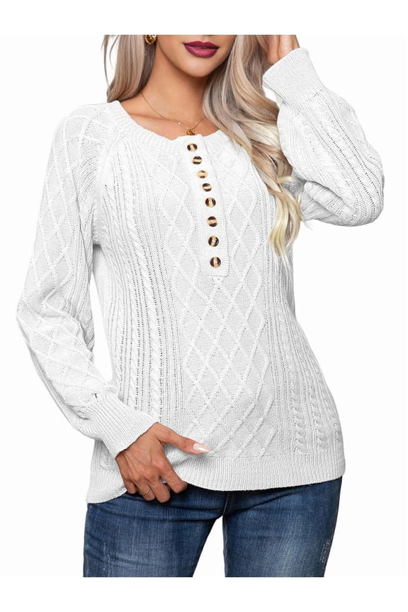 Oversized Sweater 90s Vintage Knitted Sweater for Women Long Sleeve Cable Knit Crewneck Pullover Tops Plus Size