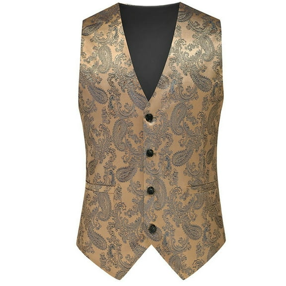 Oversized Sweater For Men Tailored Slim Fit Vest Formal Breasted Business Mens Warm Clothes,Yellow,XL