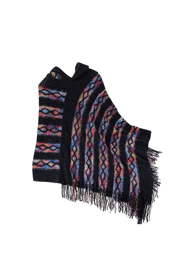 Oversized Sweater Sevevn Women Striped Fall And Winter Loose Knitted Pullover Shawl Sweater Fashion Coat