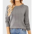 thumbnail image 1 of Oversized Sweaters For Women Loose European Style Knitted Long Sleeved Round Neck winter Clothes Gray Fashion Tops Pullover (XL), 1 of 3