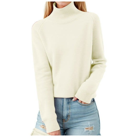 Oversized Sweaters for Women Lightweight Casual Loose Fit Turtleneck Solid Color Long Sleeve Soft Basic Pullover Tops Comfy Stretch Fall Outfits