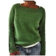 thumbnail image 1 of Oversized Sweaters for Women Lightweight Relaxed Fit Casual Crew Neck Solid Color Long Sleeve Soft Basic Pullover Tops Comfy Stretch Fall Clothes, 1 of 3