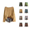 thumbnail image 1 of Oversized Sweaters for Women Long Sleeve Casual Crewneck Drop Shoulder Boho Floral Pattern Pullover Sweater Fall Knit Tops, 1 of 4