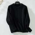 thumbnail image 1 of Oversized Sweaters for Women Loose Comfortable Crew Neck Sweaters Ripple Pattern Solid Color Fall Winter Business Casual Outfits Pullover Tops, 1 of 4
