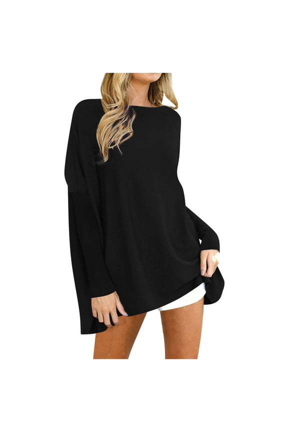 Oversized Sweaters for Women Tunic Tops to Wear with Leggings Long Sleeve Fall Sweaters Dressy Tops