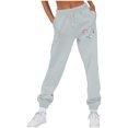thumbnail image 1 of Oversized Sweatpants for Women Solid Colour Workout Fleece Sweatpants with Pockets Wide Leg Cargo Trousers Baggy Jogging Joggers High Waisted Tracksuit Bottoms Casual Lounge Active Pants, 1 of 4