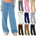 thumbnail image 1 of Oversized Sweatpants for Women Wide Leg Baggy Pants Low Waist Drawstring Lightweight Athletic Casual Pants 2026 Light Gray 2XL, 1 of 7