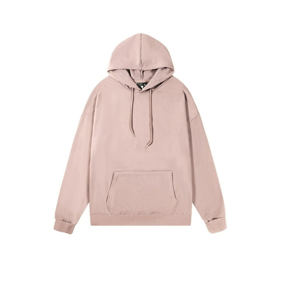Oversized Sweatshirt For Men Solid Color Hoodies Long Sleeve Pullover Athletic Classic Hooded Sweatshirts Comfy