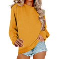thumbnail image 1 of Oversized Sweatshirt For Women Crewneck Long Sleeve Fleece Lined Pullover Tops Fall Outfits Winter Clothes 2026 Loose Fit Pullover Tops Orange M, 1 of 5