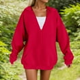 thumbnail image 1 of Oversized Sweatshirt For Women Fleece Hoodie Soft Casual Comfortable Loose Fit Warm Fall Outerwear Outfits Winter Clothes 2025, 1 of 9