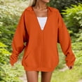 thumbnail image 1 of Oversized Sweatshirt For Women Fleece Hoodie Soft Casual Comfortable Loose Fit Warm Fall Outerwear Tops Clothes With Pocket, 1 of 9