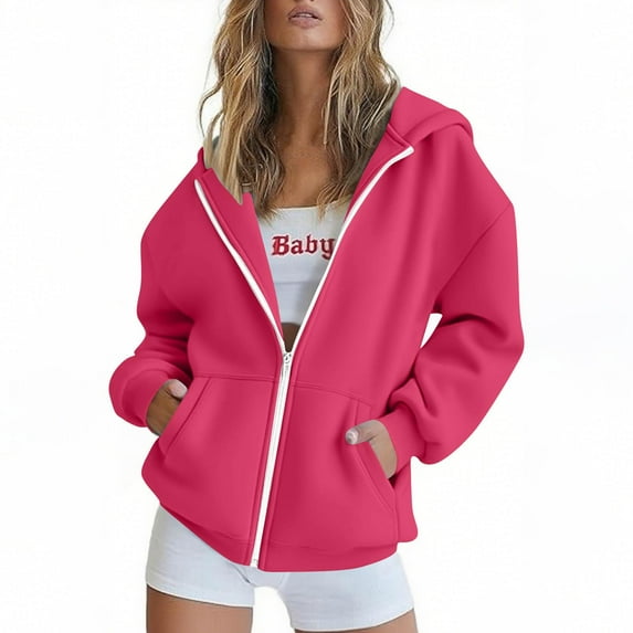 Oversized Sweatshirt For Women Solid Color With Ear Hat Loose Casual Shoulder Down Long Sleeved Winter Jacket Coat S-2XL